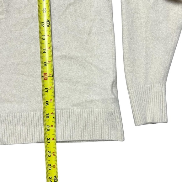 Quince Mongolian Cashmere Polo Sweater in Ivory Women’s Size Small - Picture 6 of 6
